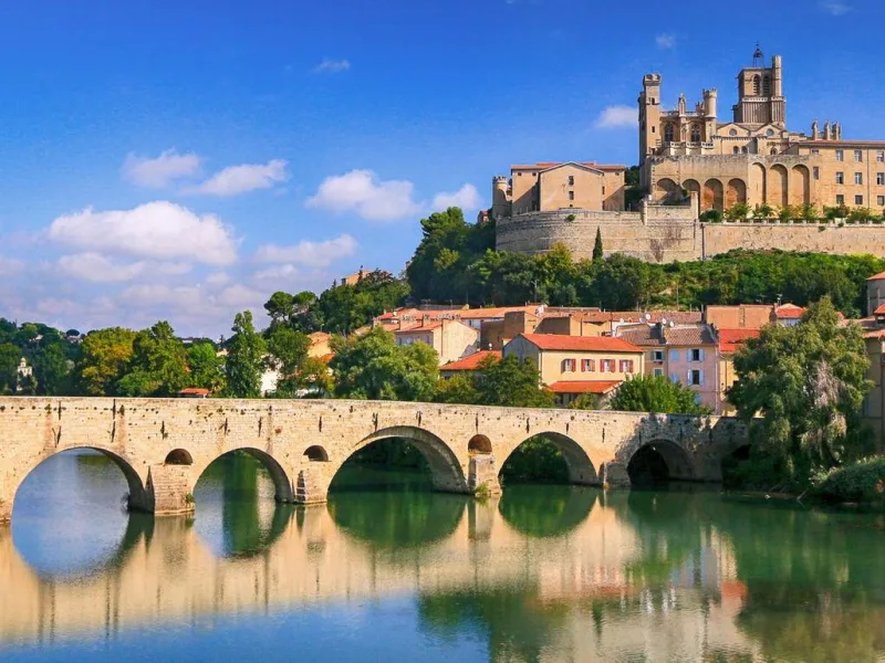 Béziers, le Pont Vieux et la cathédrale Saint-Nazaire
